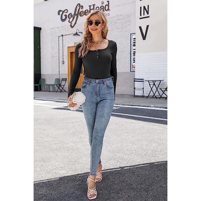  Siyah Uzun Kollu Trend Bluz BN6576S
