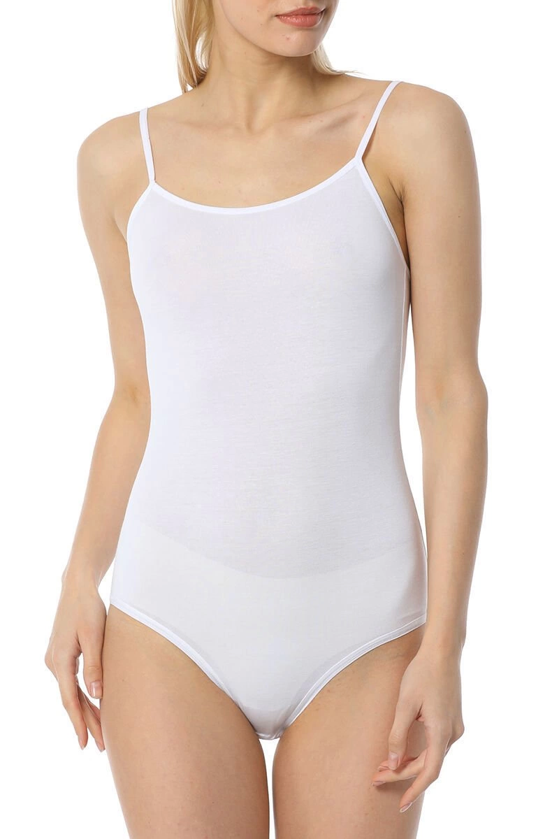 9251 Bayan İnce Askılı Çıtçıtlı Body