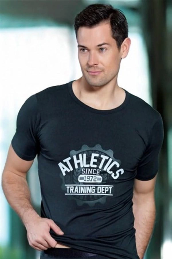 Erkek  Athletick Baskılı Tshirt 1036