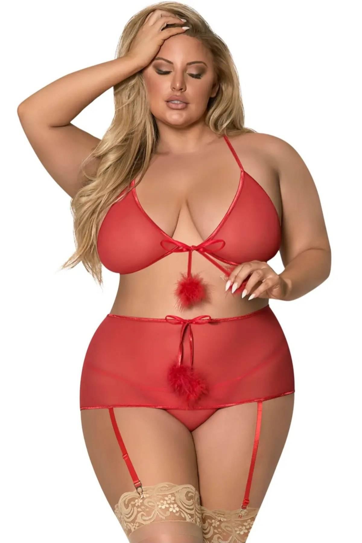 Önü Açık Zincirli Fantezi Babydoll 51202