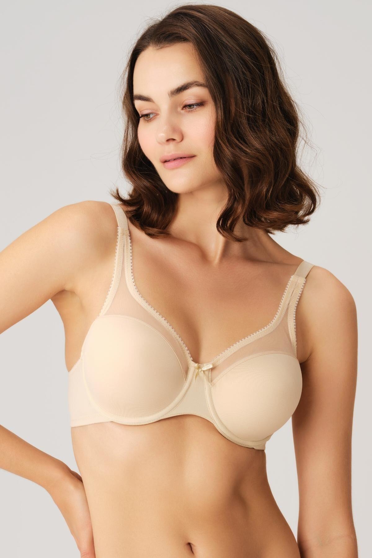 Balenli Desteksiz Dolgusuz Toparlayıcı Yumuşak Süngerli Günlük Klasik Küçültücü Sütyen görsel 1