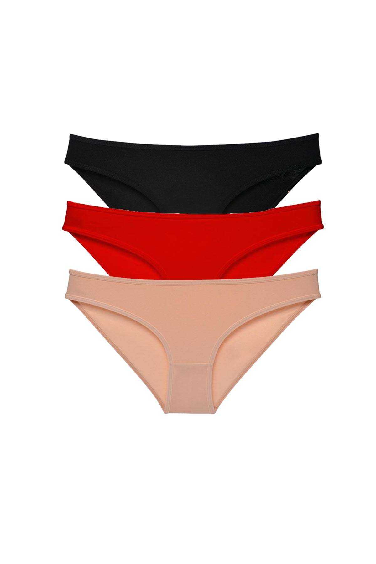 3 Adet Süper Eko Set Likralı Kadın Slip Külot 539 görsel 1