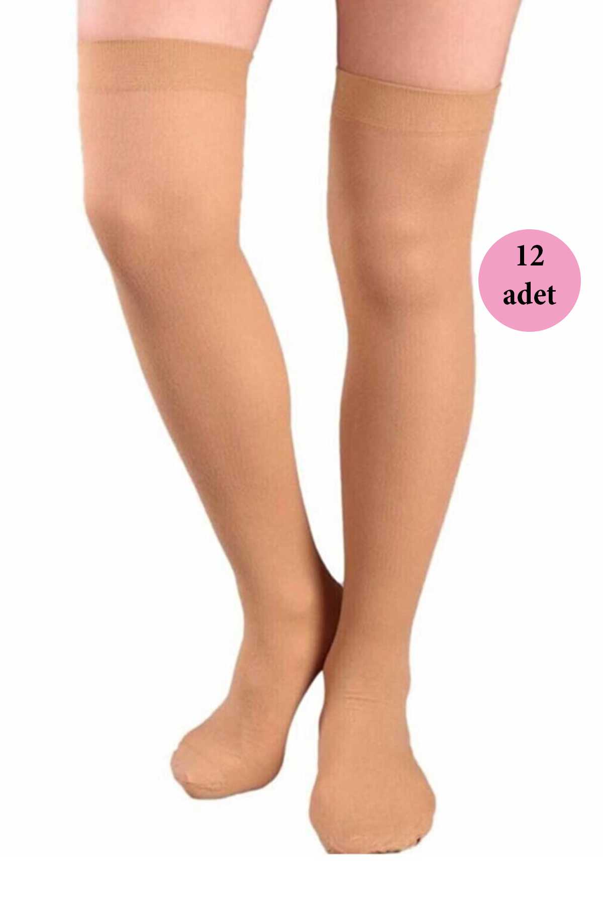 12 Adet Mus Kaçmaz Lastikli Çorap 70 Denye 38 Bronz görsel 1