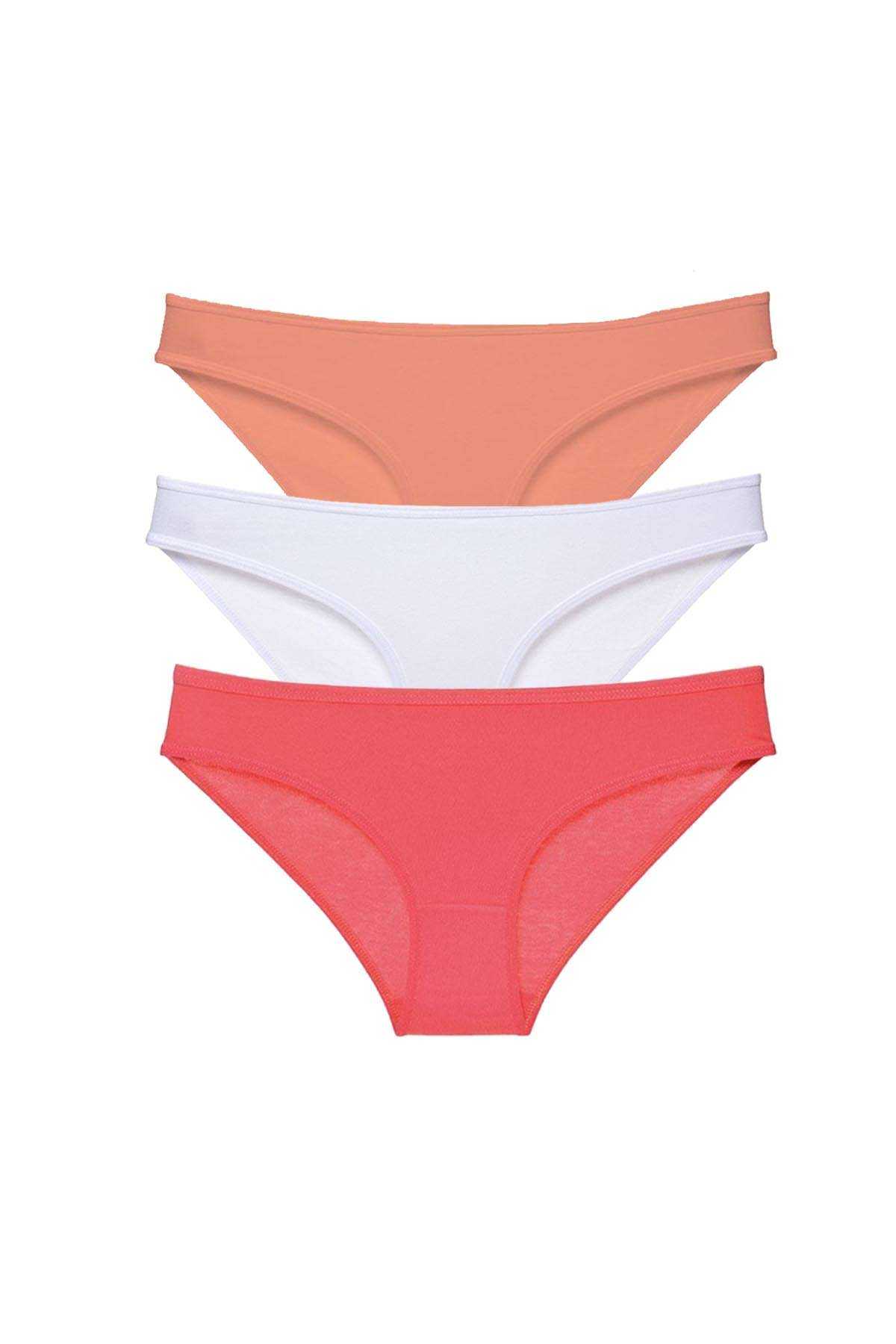 3 Adet Süper Eko Set Likralı Kadın Slip Külot 545 görsel 1