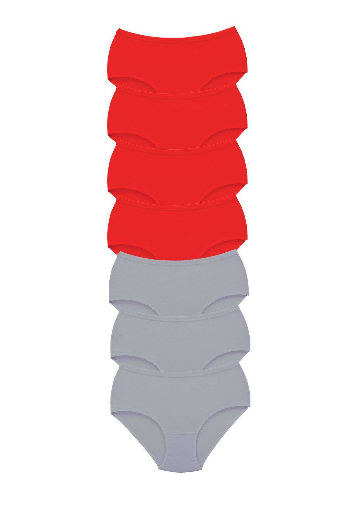 7 Adet Tutku Kadın Yüksek Bel Bato Kalın Lastik Külot S6 görsel 1