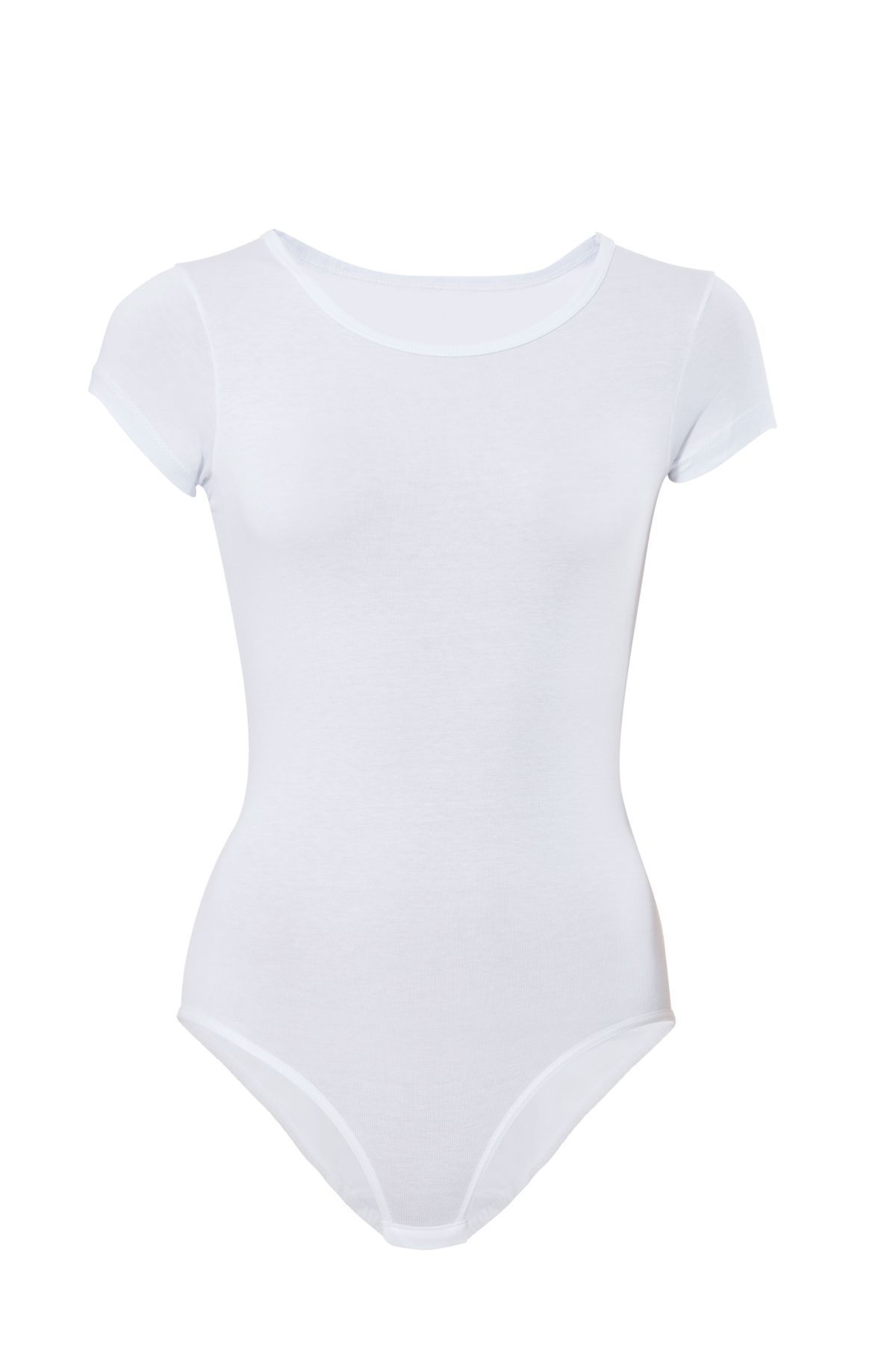 Likralı Kısa Kol Body 4057 görsel 1