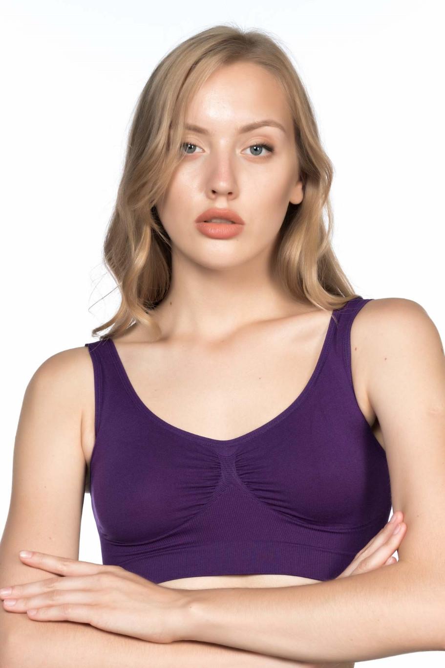 Mor Mı Emay 4005 Soft Kalın Askı Büstiyer görsel 1