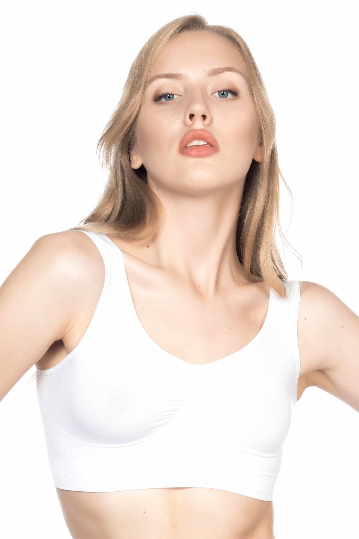 Beyaz Mı Emay 4005 Soft Kalın Askı Büstiyer görsel 1