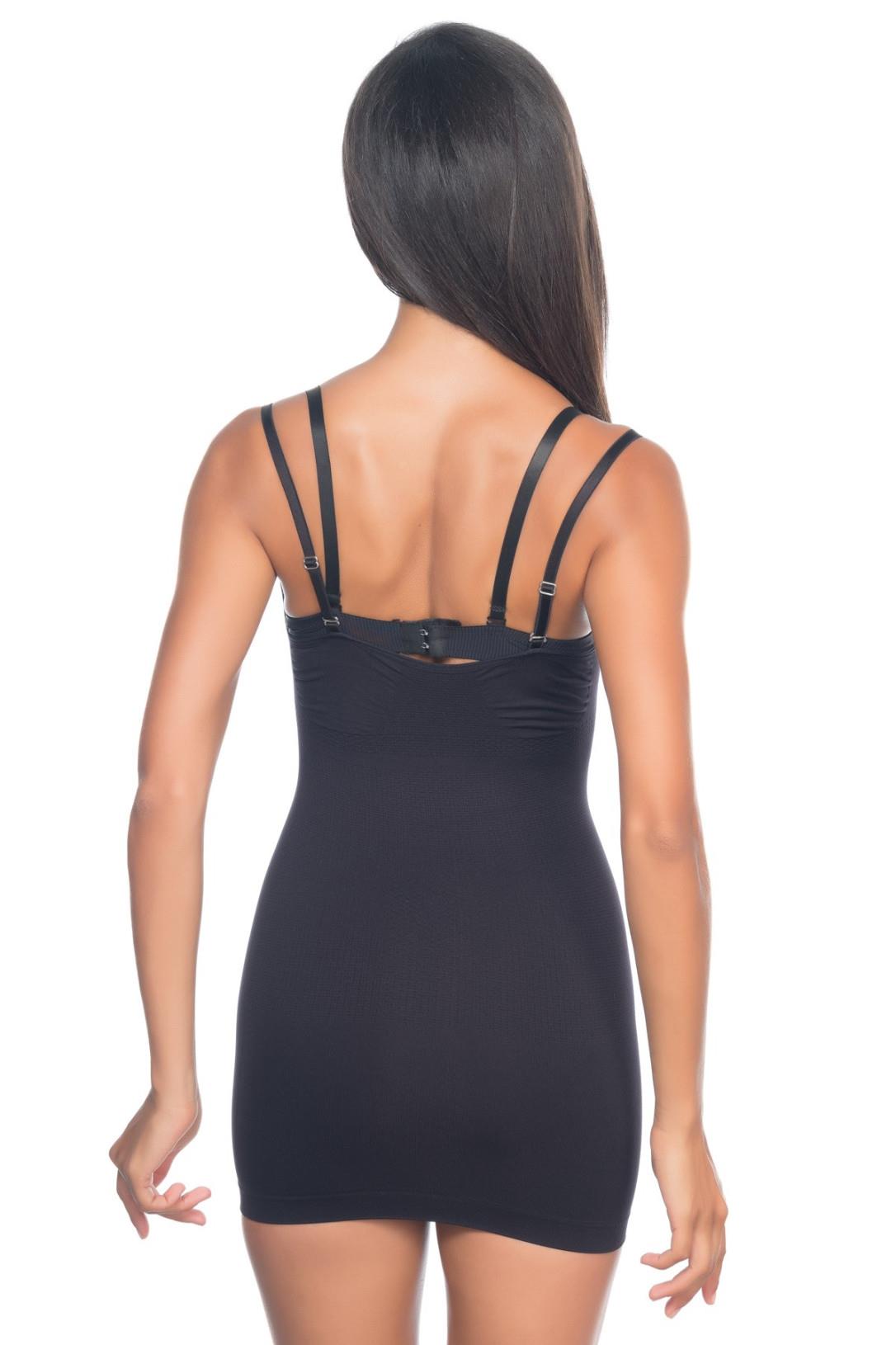 Siyah Mı Emay 5043 Göğsü Açık Masajlı Korse görsel 1