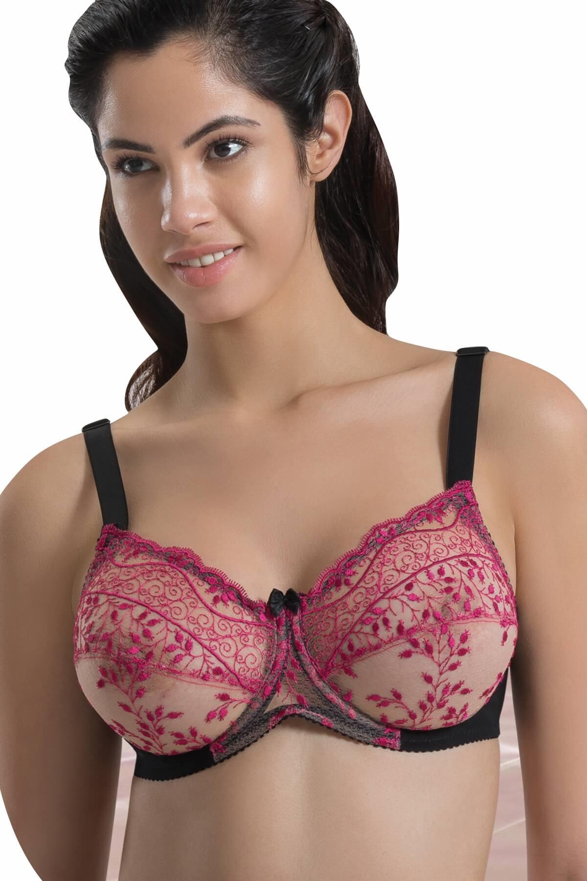 Siyah Bordo Mı Emay 148 D Balenli Toparlayıcı Sütyen görsel 1