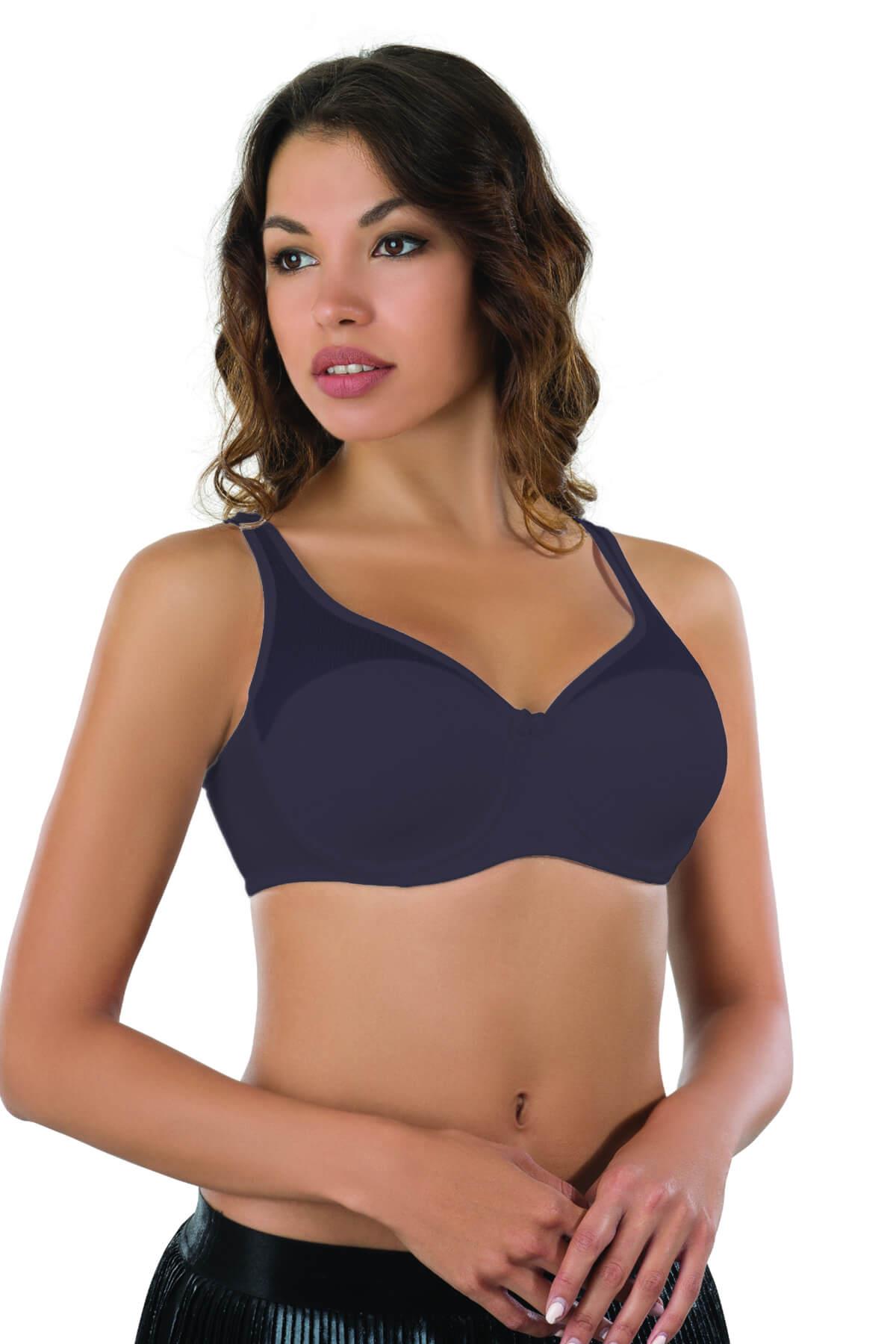 Lacivert Mı Emay 167b Pedli Tül Toparlayıcı Sütyen görsel 1