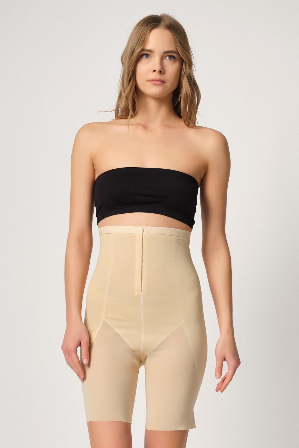 Ten Mı Emay 2928 Ön Agraflı Tül Paçalı Lazer Korse görsel 1