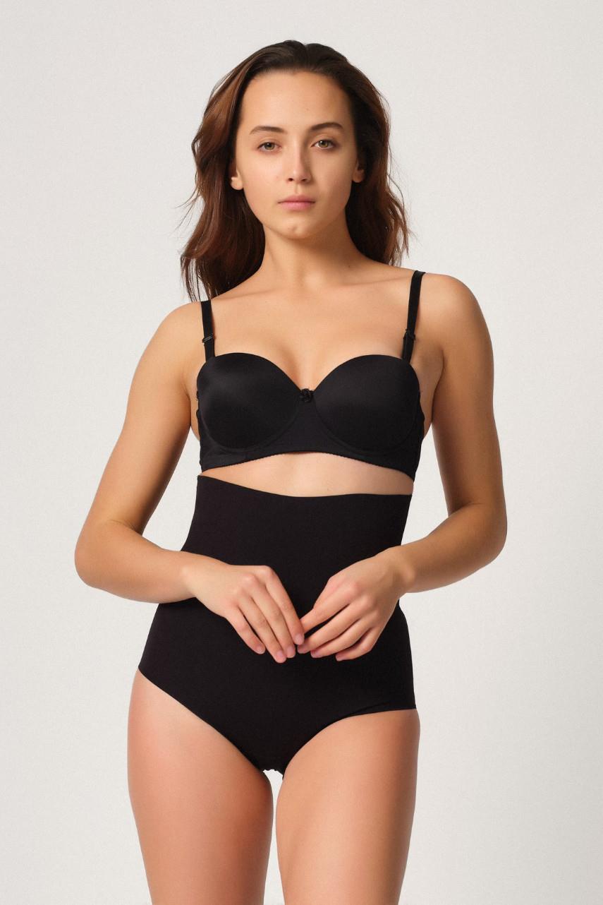 Siyah Mı Emay 2708 Lazer Yüksek Bel Kesim Slip Korse görsel 1