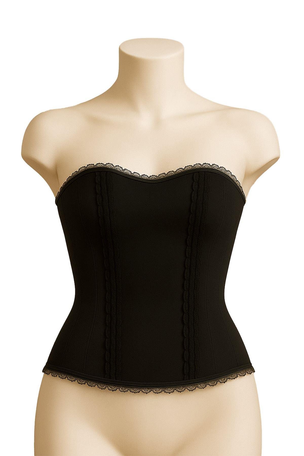 Siyah Mı Emay 9155 F Fırfırlı Terletici Büstiyer görsel 1