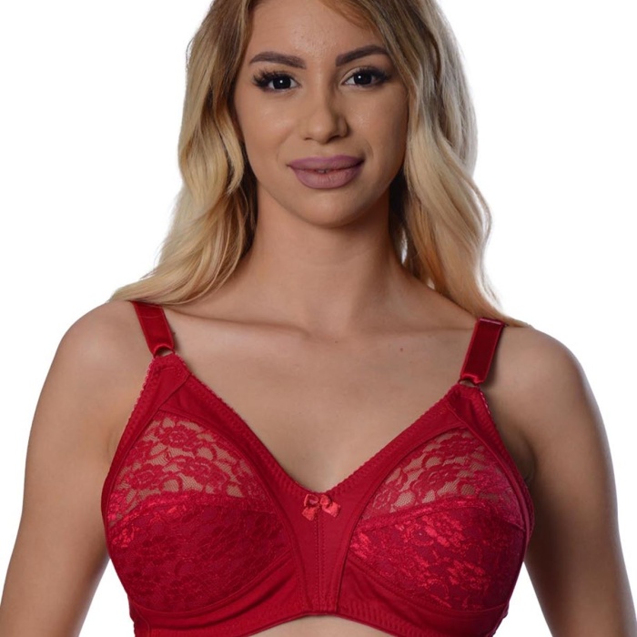 Bordo Dantelli Toparlayıcı Sütyen - 503