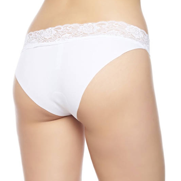 Beli Dantelli Lazer Kesim Bikini Külot 4324