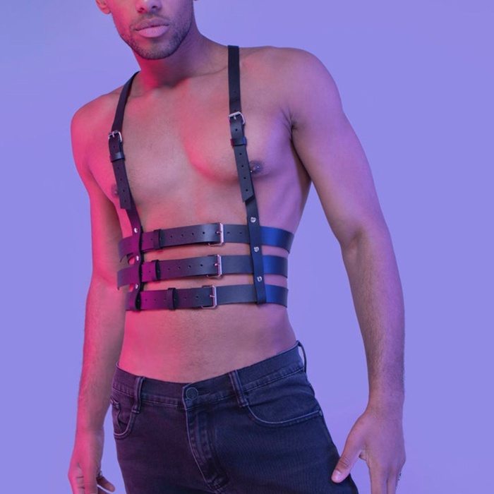 Askılı Erkek  Fantazi Harness Büstiyer 1160