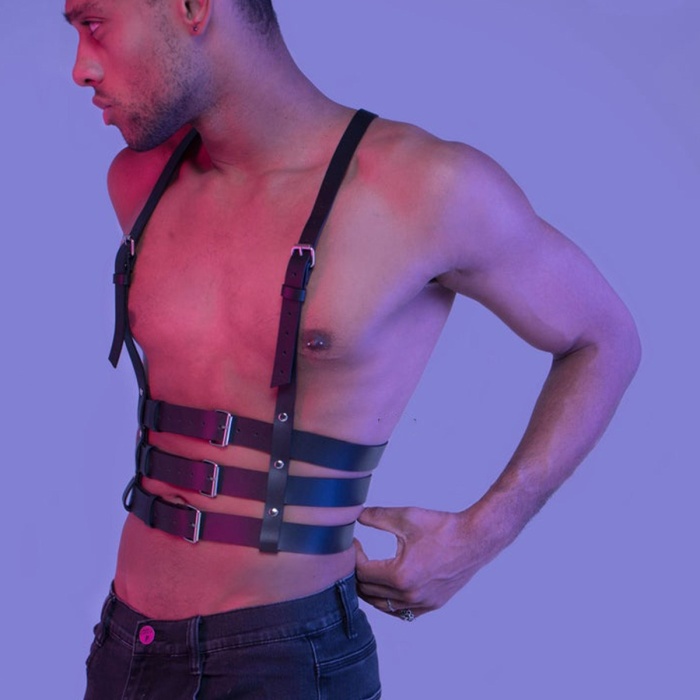 Askılı Erkek  Fantazi Harness Büstiyer 1160