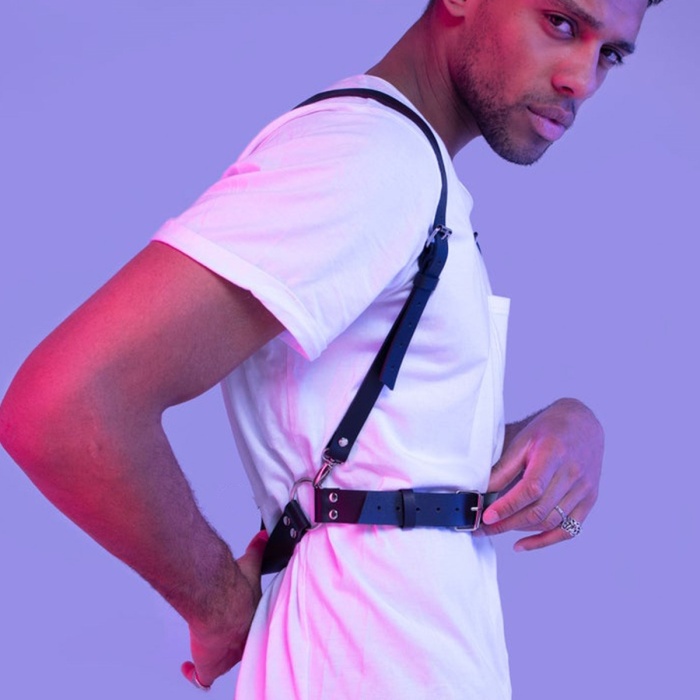 Deri Sade Erkek  Harness Askı 1162