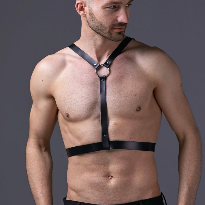 Pamuktenim Erkek  Fantezi Deri Harness Askı 2135