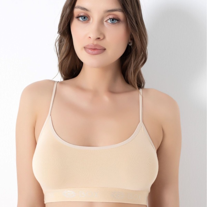 Bambu Nefes Alabilen Çıkarılabilir Pedli İnce Askılı Büstiyer