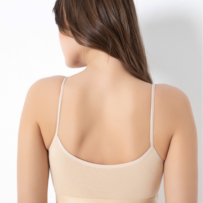 Bambu Nefes Alabilen Çıkarılabilir Pedli İnce Askılı Büstiyer