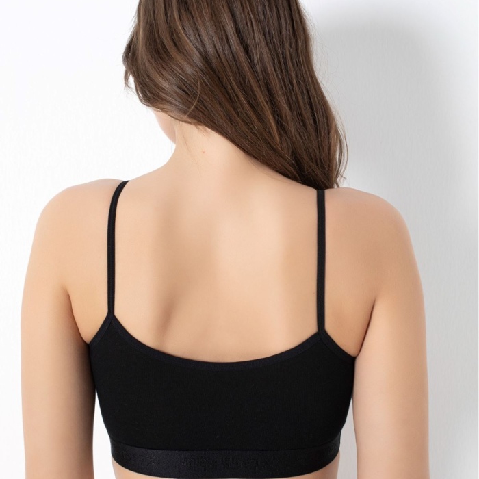 Bambu Nefes Alabilen Çıkarılabilir Pedli İnce Askılı Büstiyer