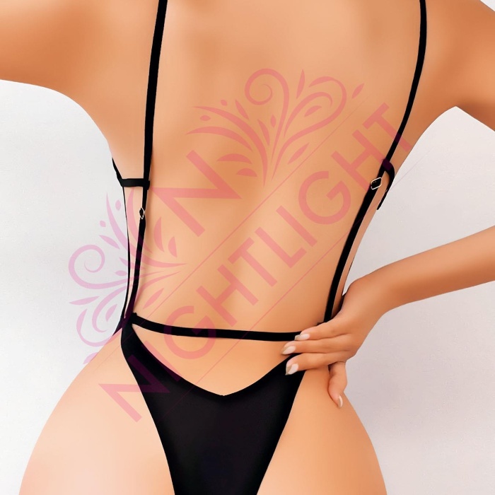 Nightlight Sırt Dekolteli Çekici Fantazi Body