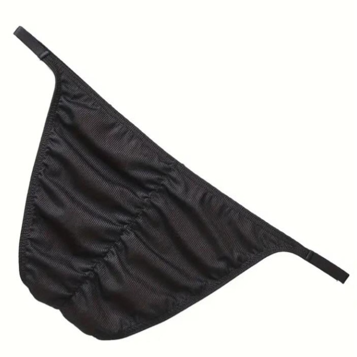 Erkek  Siyah Büzgülü Slip İç Giyim