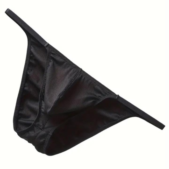 Erkek  Siyah Büzgülü Slip İç Giyim