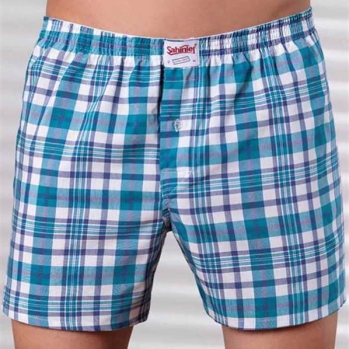 Şahinler Ekose Boxer Desenli E090