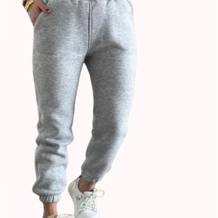 Jogger 3 İplik Şardonlu Cepli Tek Alt