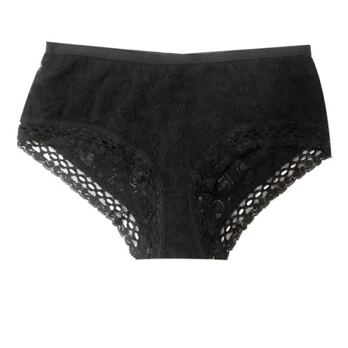 Şahinler Kadın için Dantel Kenarlı Siyah Renk Bikini Külot Kod B722