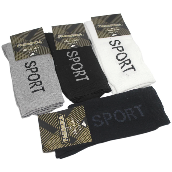 Fabbrica Sport Pamuklu Likralı Erkek  Çorap Adet