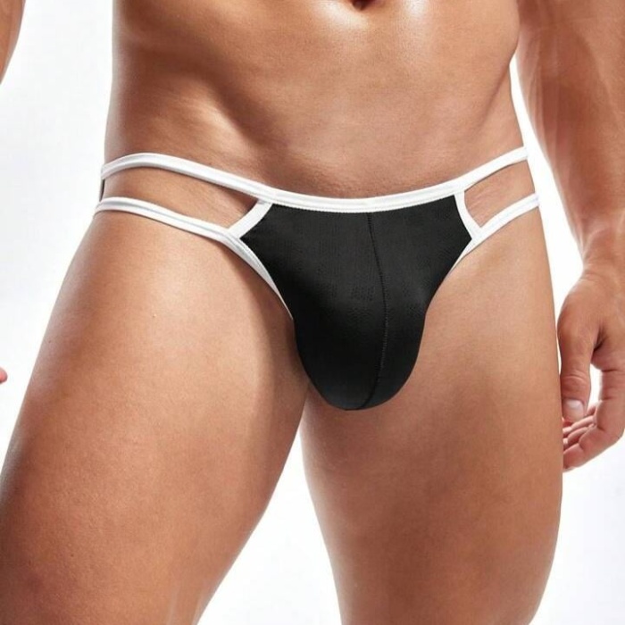 Erkek  Beyaz Biyeli Slip İç Giyim