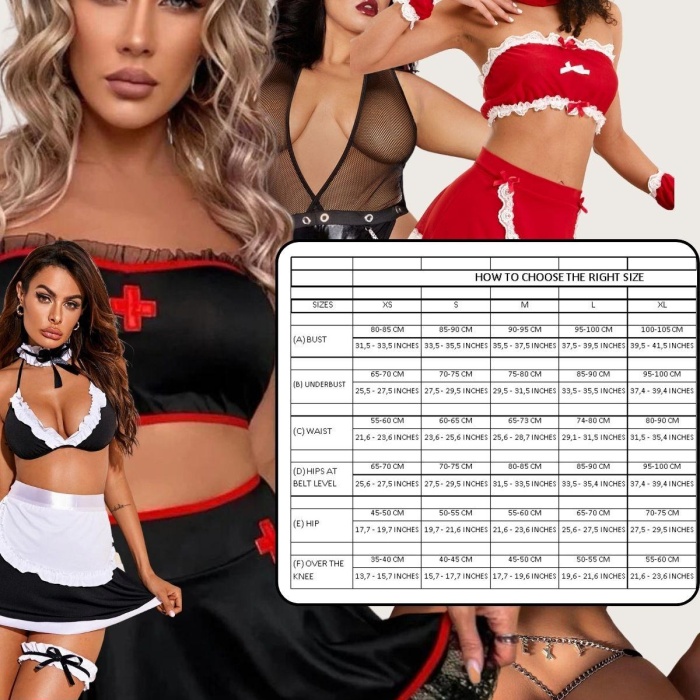 Beyaz Sexi Fantezi Hemşire Kıyafeti Kostüm 52062