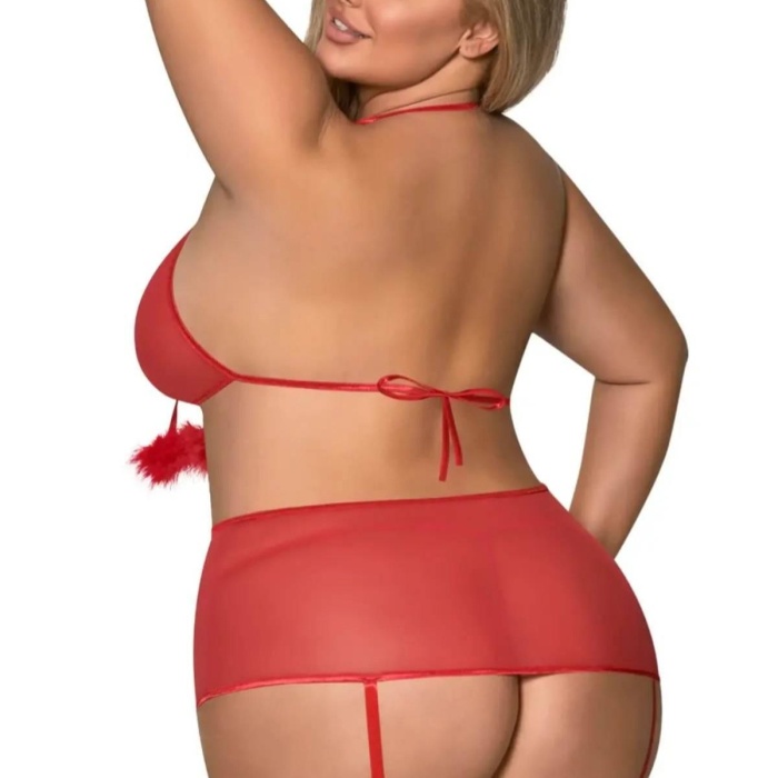 Önü Açık Zincirli Fantezi Babydoll 51202BT