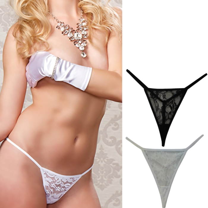Dantelli Fantezi Tanga KülotModellerimizModellerimiz 83028-2Lİ