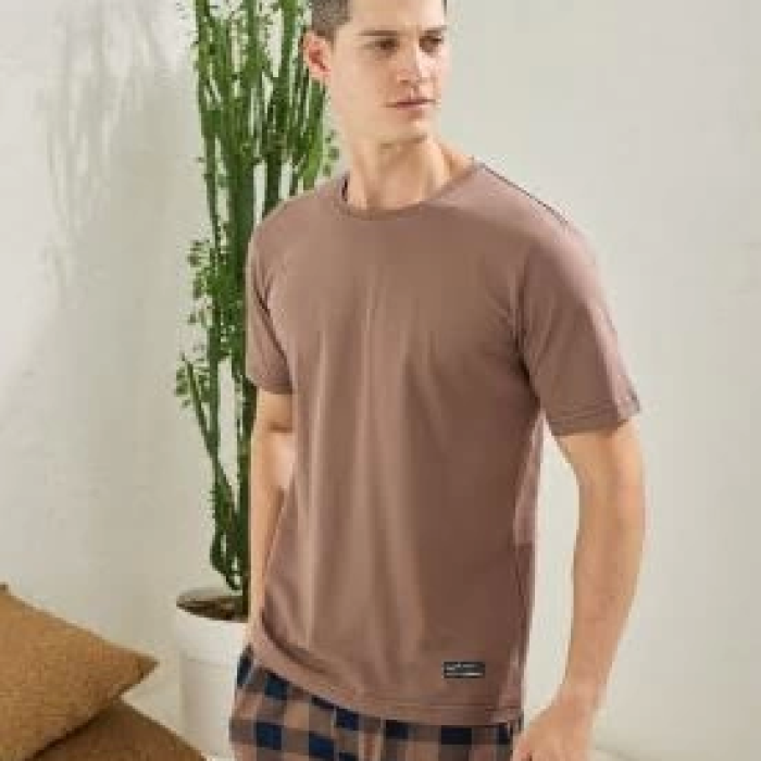 Erkek 2098 Erkek  O Yaka Pijama Takım