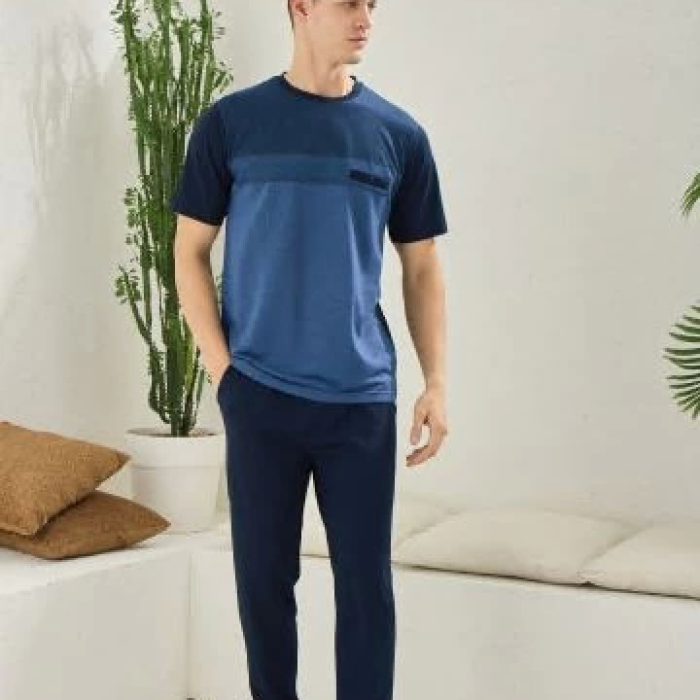 Erkek 2094 Erkek  O Yaka Pijama Takım