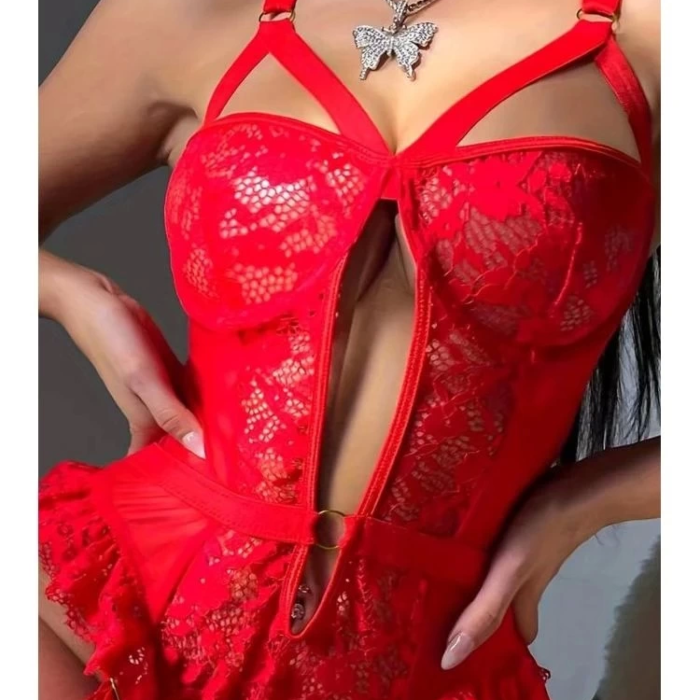 For Dreams 8450 Fantezi Dantelli Bodysuit