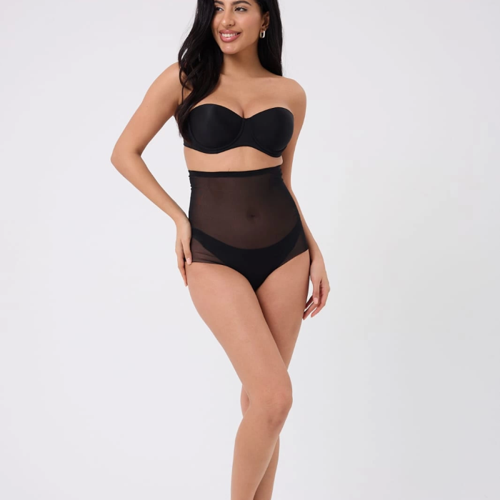 Freshness 0006 Lazer Kesim Tül Yüksek Bel Slip Korse