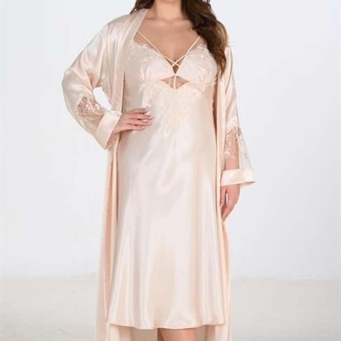 2li Fildişi Sabahlık Takımı Bigsize 6222