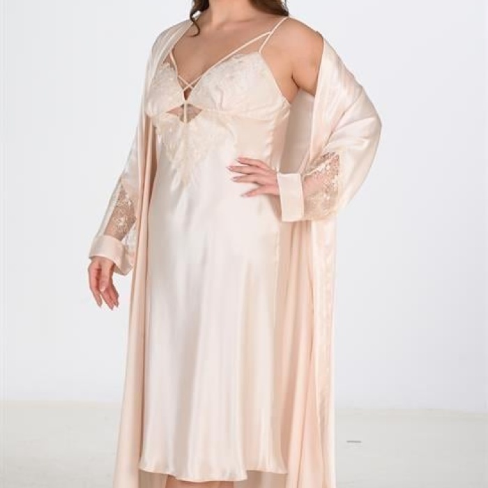 2li Fildişi Sabahlık Takımı Bigsize 6222
