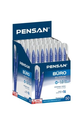 Pensan Büro Mavi Tükenmez Kalem 1Mm 2270 50 Li Paket