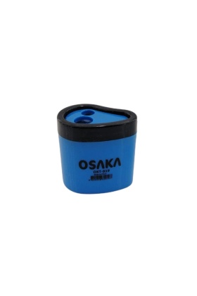 Osaka Mavi Çift Hazneli Damla Şekilli Kalemtraş