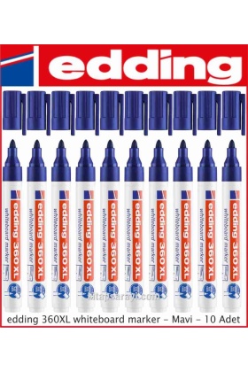 Edding 360 XL Mavi Tahta Kalemi 10lu Kutu