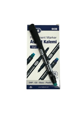 Mas Permanent Cd Kalemi (S) Siyah 12 Adet