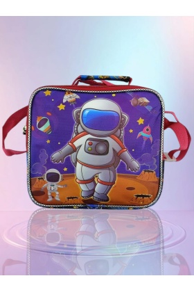 Relaxion Simli Astronot Desenli Thermal Beslenme Çantası 3323-1