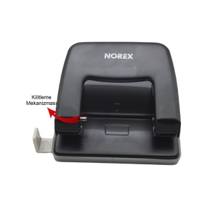 Norex Metal Delgeç 25 Sayfa Kapasiteli Siyah UH103